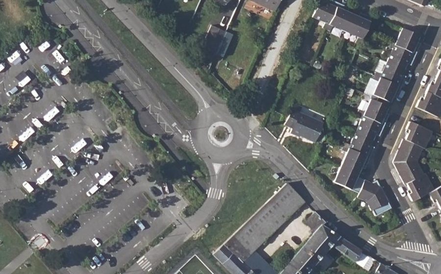 Vue aérienne du Route de la Barre