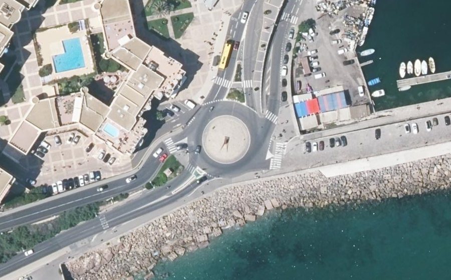Vue aérienne du Rond-Point Jacques Mareschal