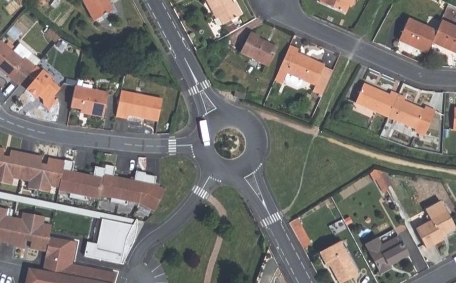 Vue aérienne du Rond-Point de Gasma