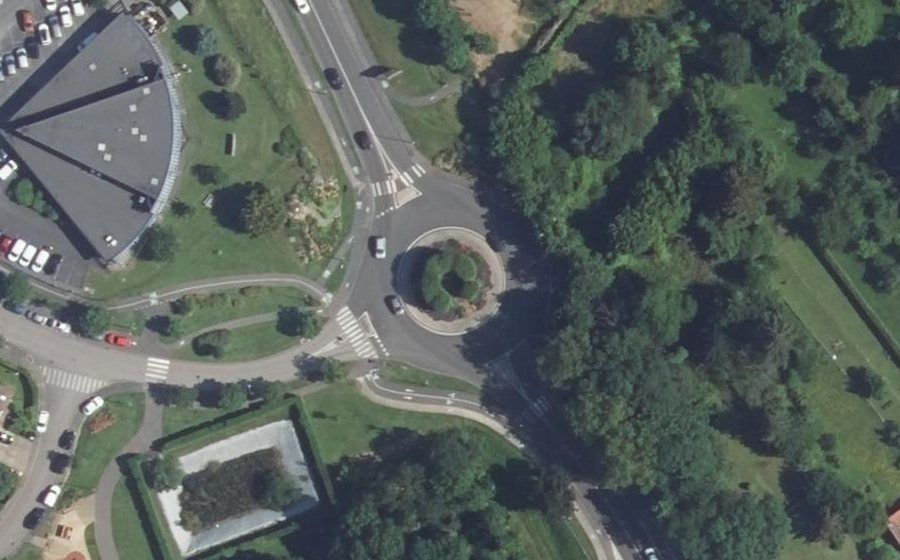 Vue aérienne du Giratoire Winston Churchill