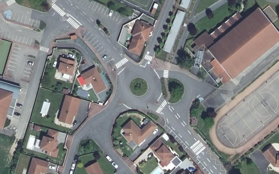 Vue aérienne du Avenue de la Coise