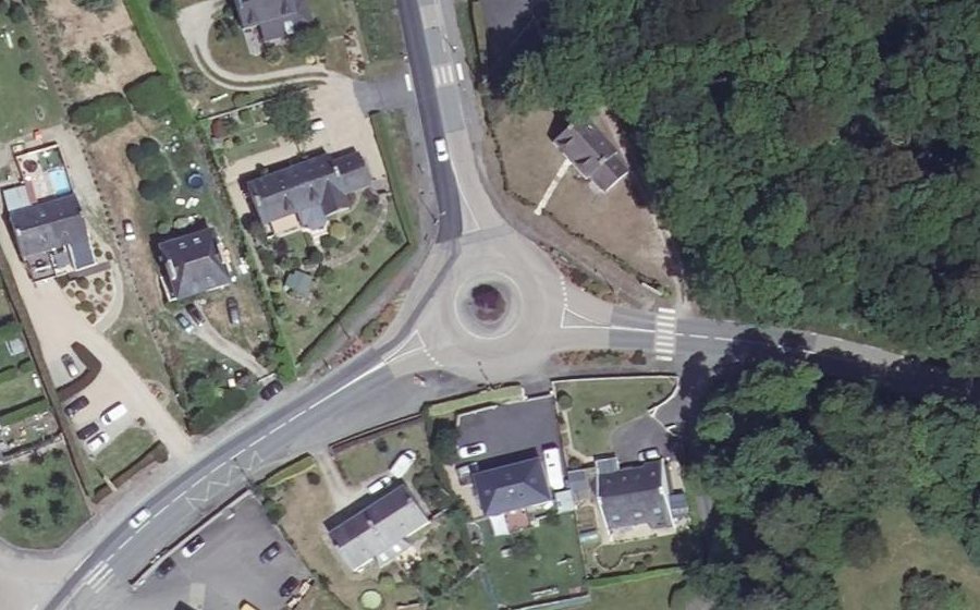 Vue aérienne du Rond-Point de la Libération