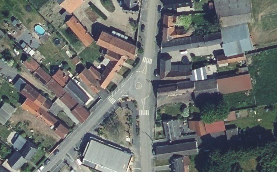 Vue aérienne du Rue du Calvaire
