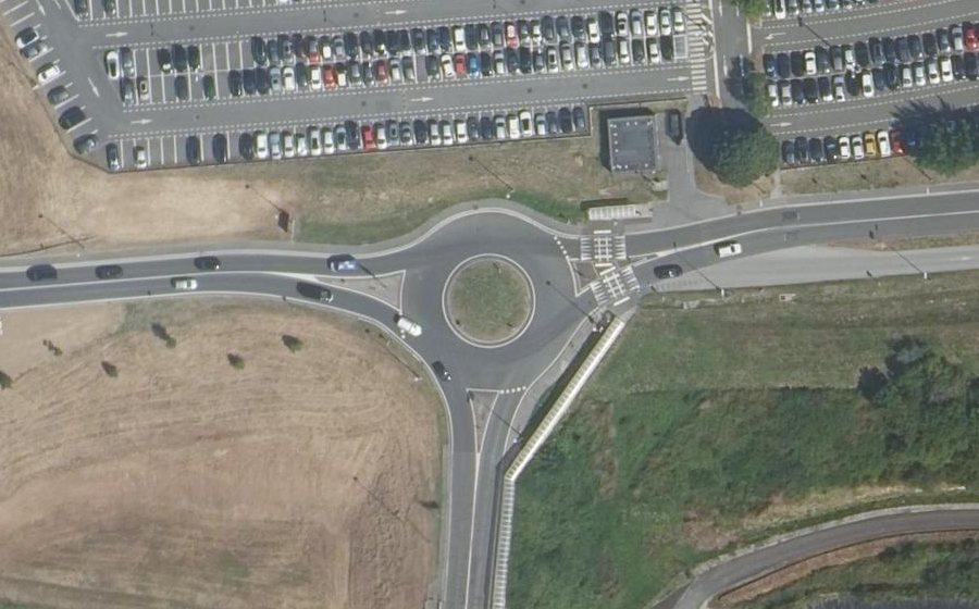 Vue aérienne du Rue du Changeant