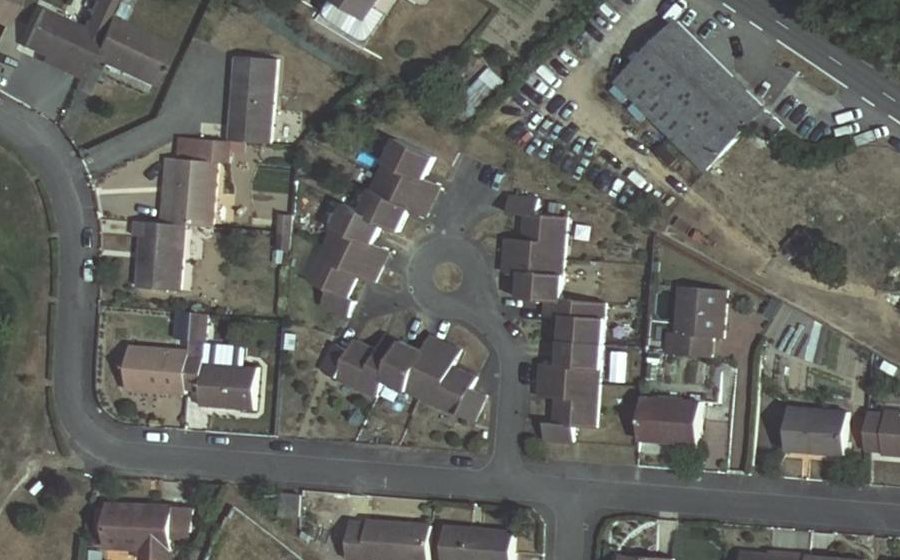 Vue aérienne du Place des Acacias