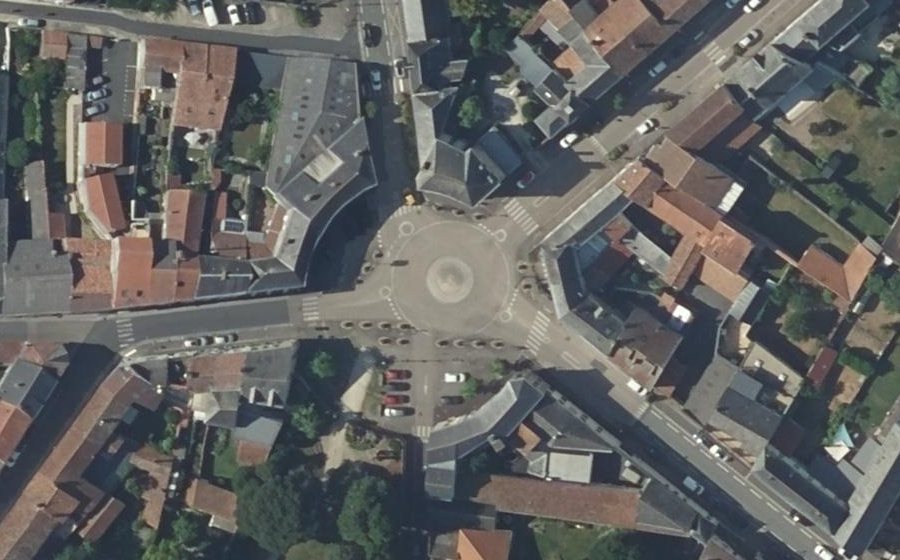 Vue aérienne du Place du Docteur Pichat