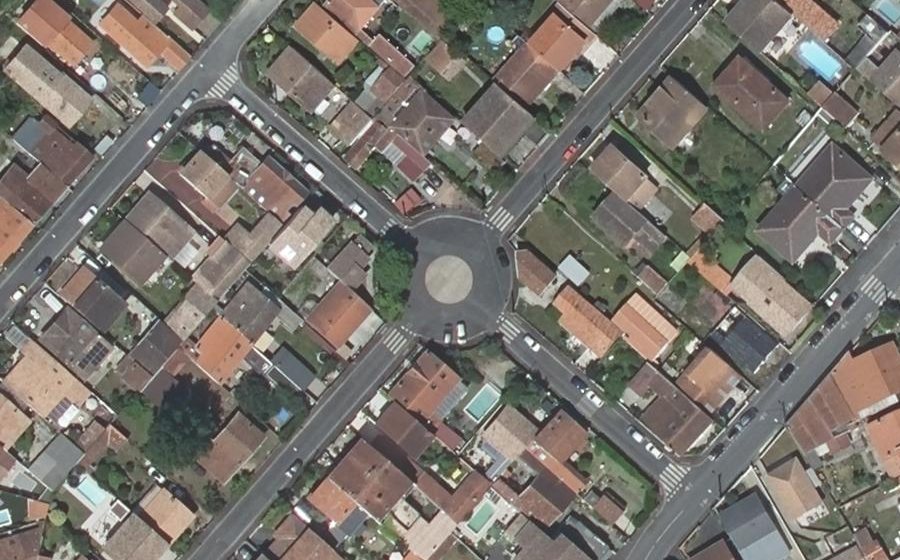 Vue aérienne du Place Jean Ruinier