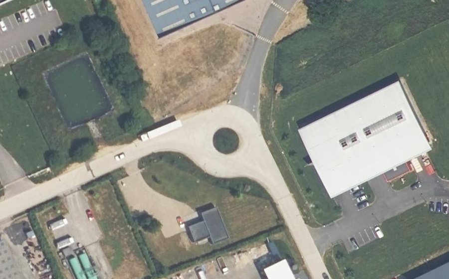 Vue aérienne du Rue de la Libération