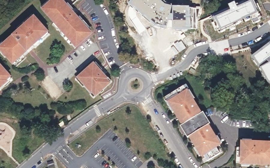 Vue aérienne du Giratoire de Cantegrit