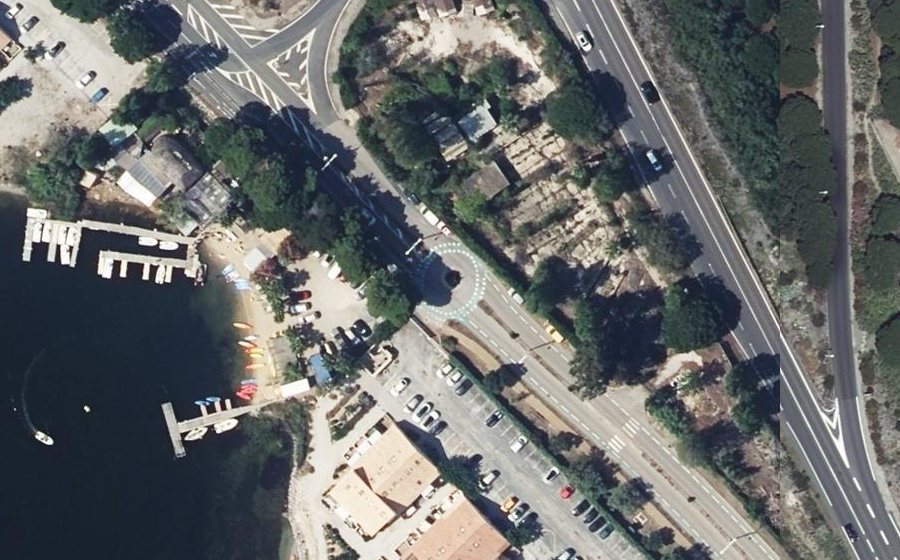 Vue aérienne du Rond-point anonyme n°180211027