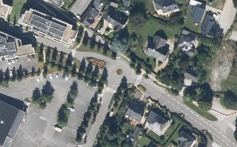 Vue aérienne du Giratoire de l'Hermine