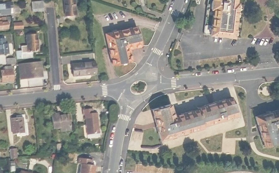 Vue aérienne du Rue des Acacias