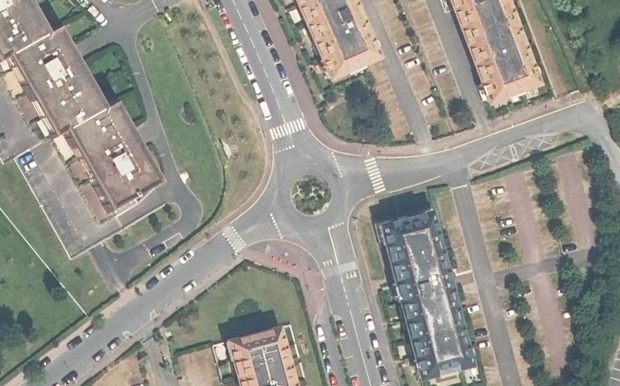 Vue aérienne du Avenue Jean Moulin