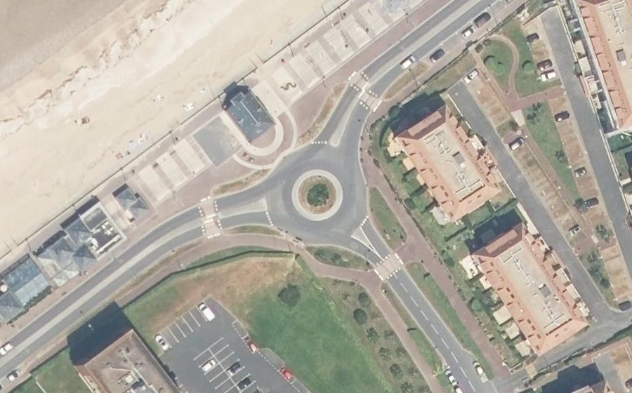 Vue aérienne du Avenue de la République
