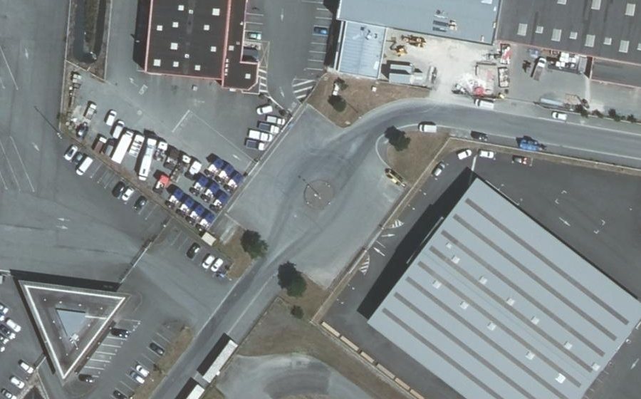 Vue aérienne du Rue Robert Geffré
