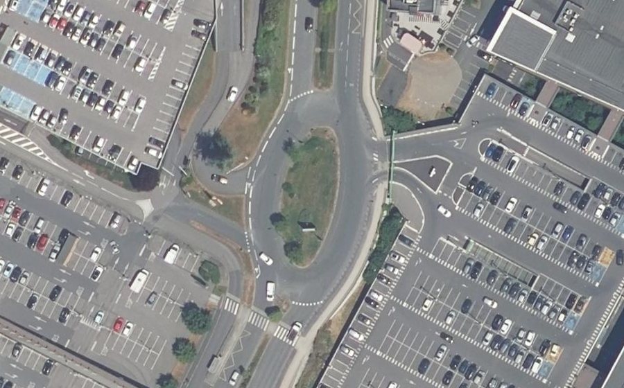 Vue aérienne du Boulevard du Val Saint-Clair