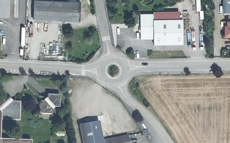 Vue aérienne du Rue du Ried