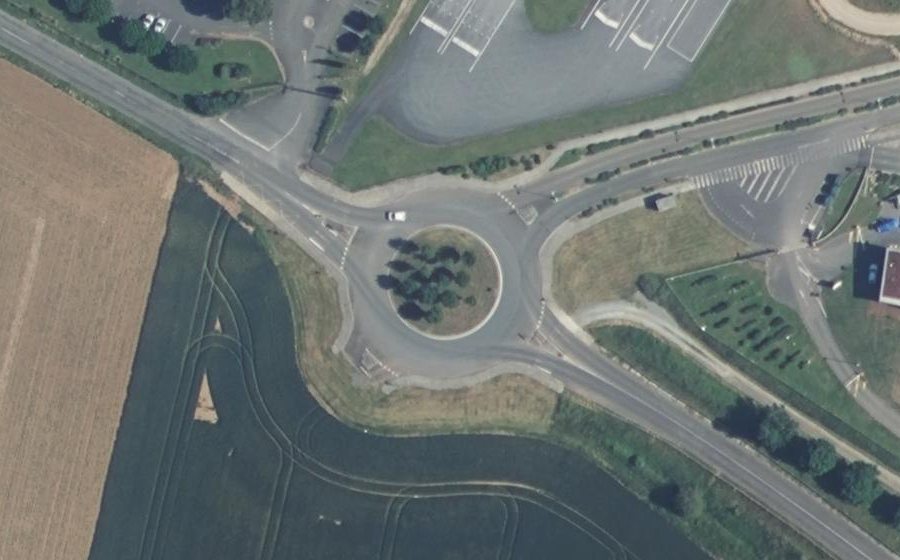 Vue aérienne du Route de la Mothe