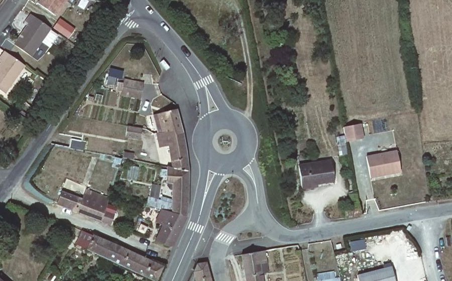 Vue aérienne du Route du Mans