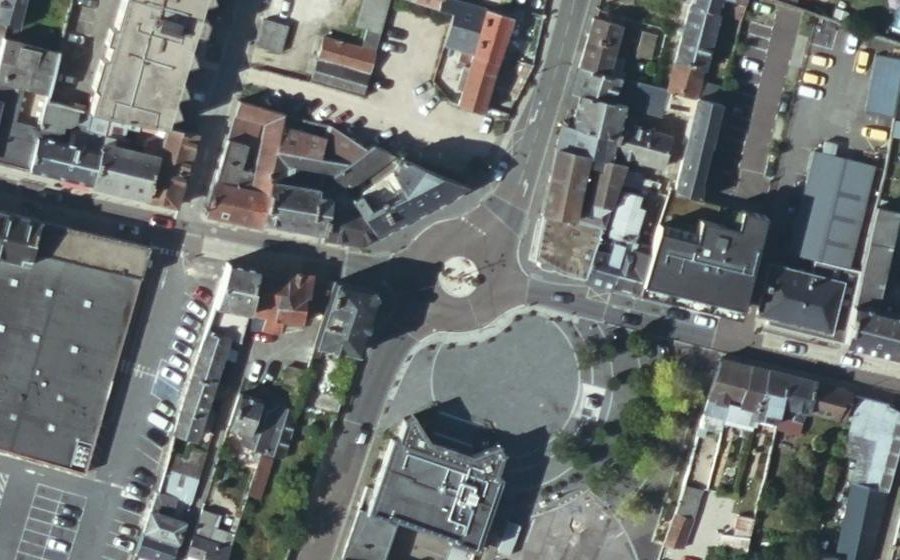 Vue aérienne du Place de la République