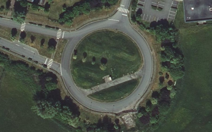 Vue aérienne du Rond-Point du Winhoutte