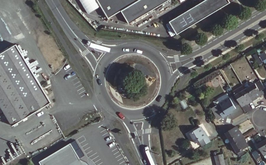 Vue aérienne du Rond-Point du Québec
