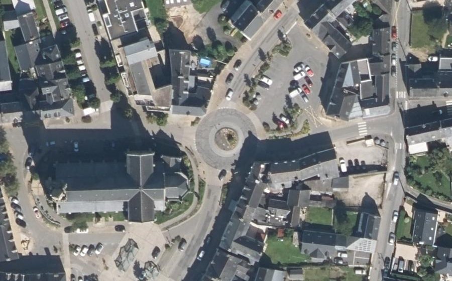Vue aérienne du Rue de la Passion