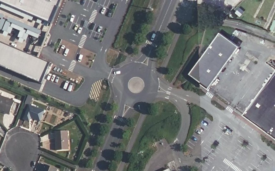 Vue aérienne du Avenue du Président Kennedy
