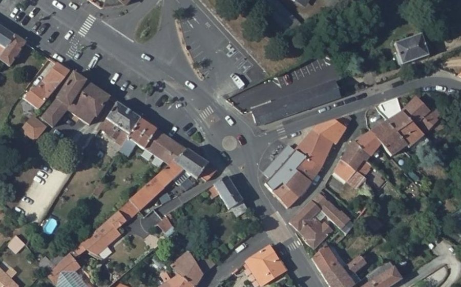 Vue aérienne du Rond-Point du Bon Accueil