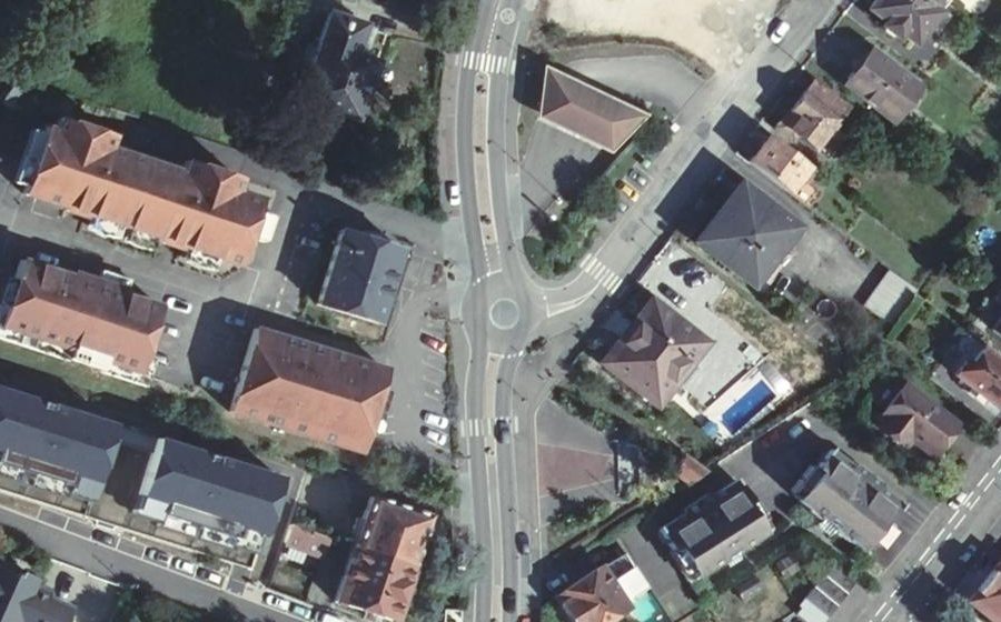 Vue aérienne du Avenue d'Altkirch