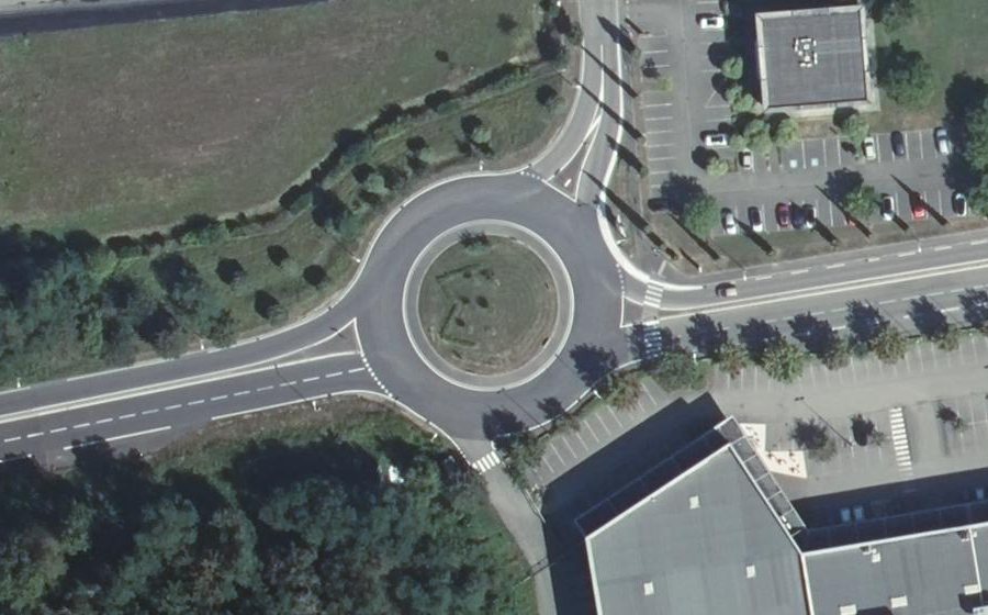Vue aérienne du Rue du Nonnenbruch