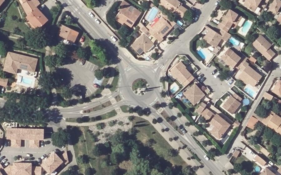 Vue aérienne du Route de Mimet