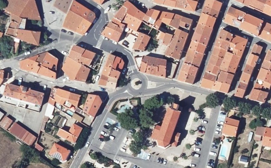Vue aérienne du Place des Acacias