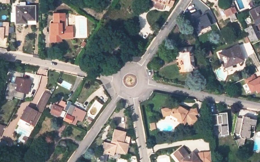 Vue aérienne du Place de l'Étoile