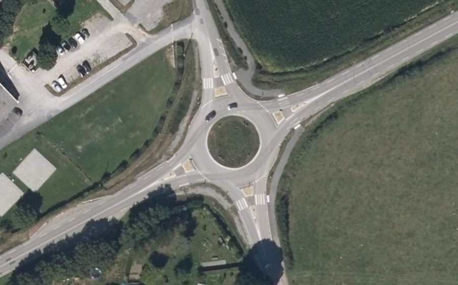 Vue aérienne du Giratoire de Ker-Eugène