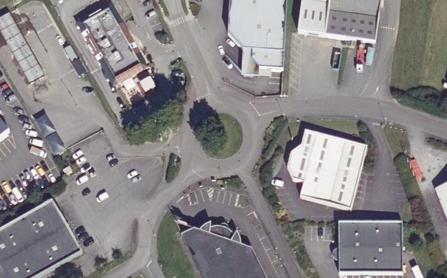 Vue aérienne du Zone du Poher