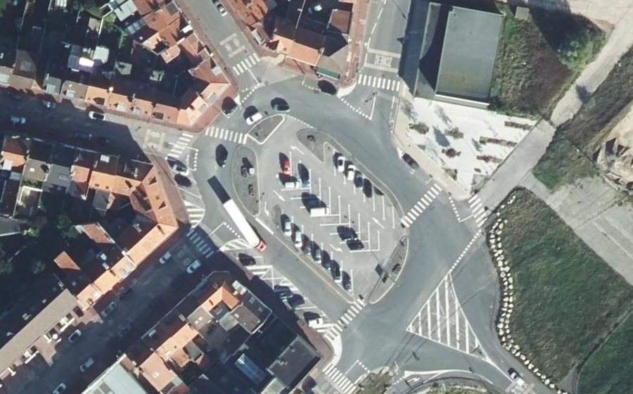 Vue aérienne du Place de Norvège