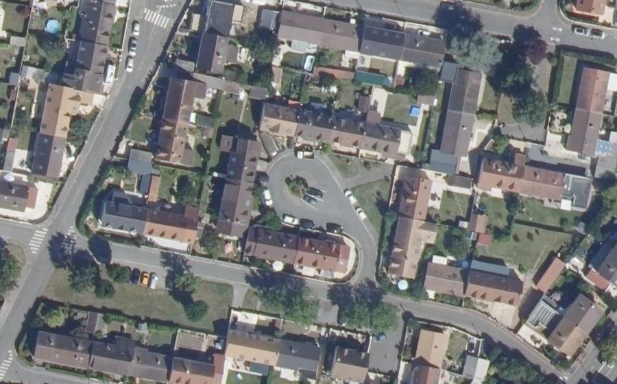 Vue aérienne du Rond-Point des Primevères
