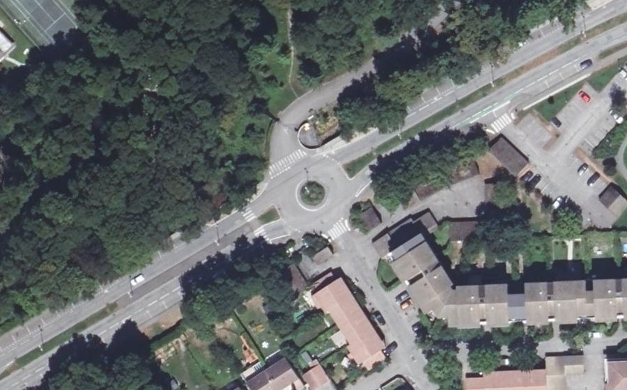 Vue aérienne du Avenue de Karben