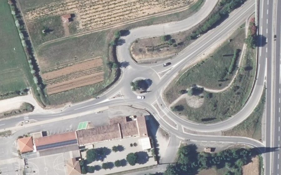 Vue aérienne du Route de Carsan