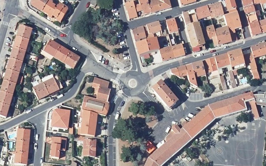 Vue aérienne du Place Alain Savary
