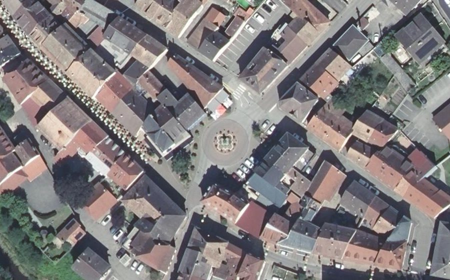 Vue aérienne du Place Clemenceau