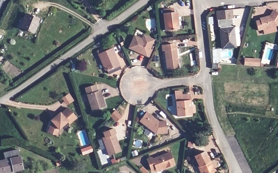 Vue aérienne du Impasse des Tilleuls