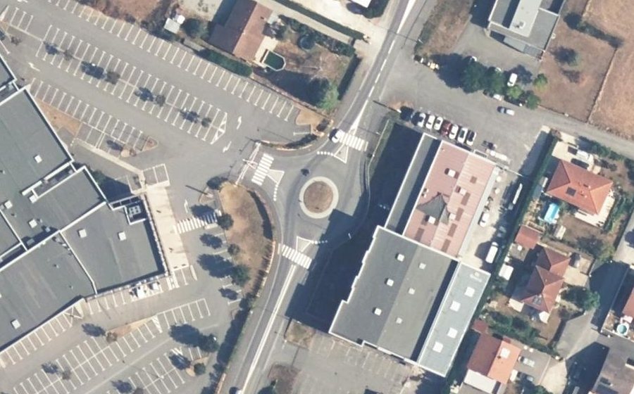 Vue aérienne du Avenue de Senevulaz