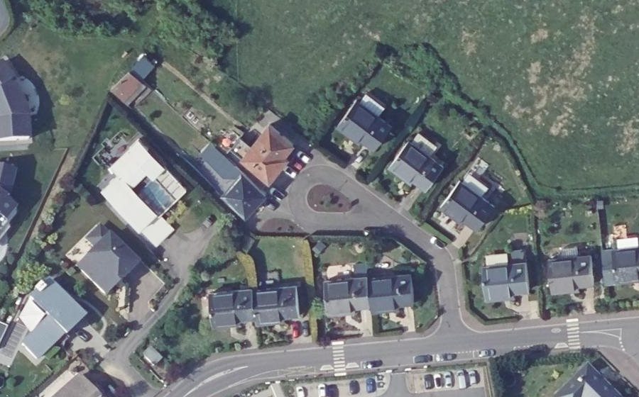 Vue aérienne du Rue Jean de Wiltz