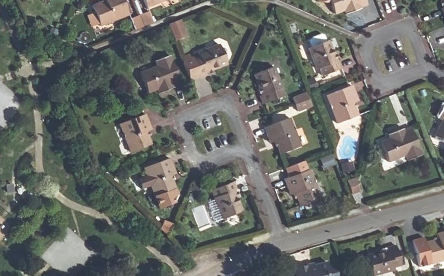 Vue aérienne du Allée des Rossignols