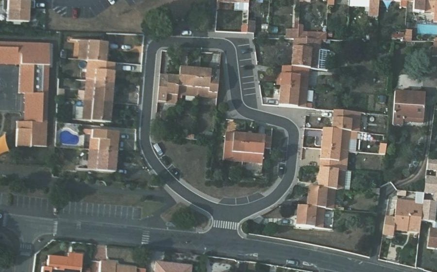 Vue aérienne du Rue Néchalier