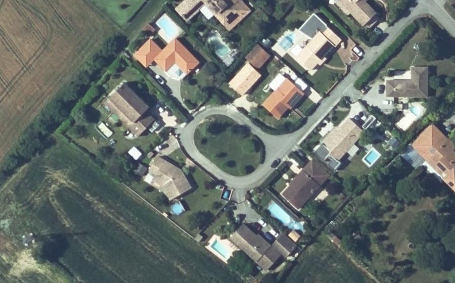 Vue aérienne du Les Hauts de Graves