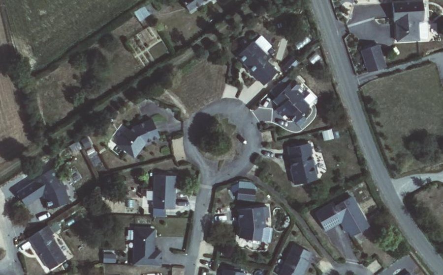 Vue aérienne du Rue Galilée