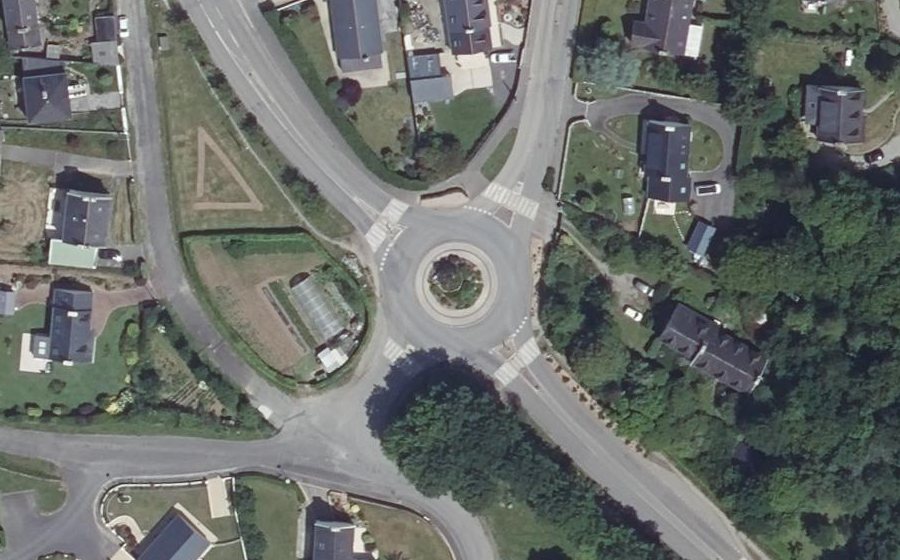 Vue aérienne du Giratoire de Mespéler